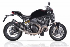 QD Auspuff Carbon Euro4 für Ducati Monster 821, 1200 MY17 & R